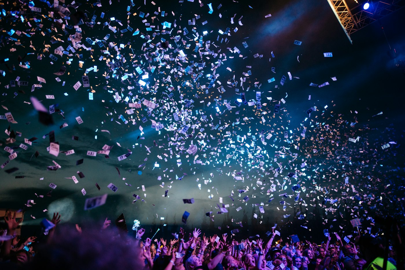 A crowd at a concert
